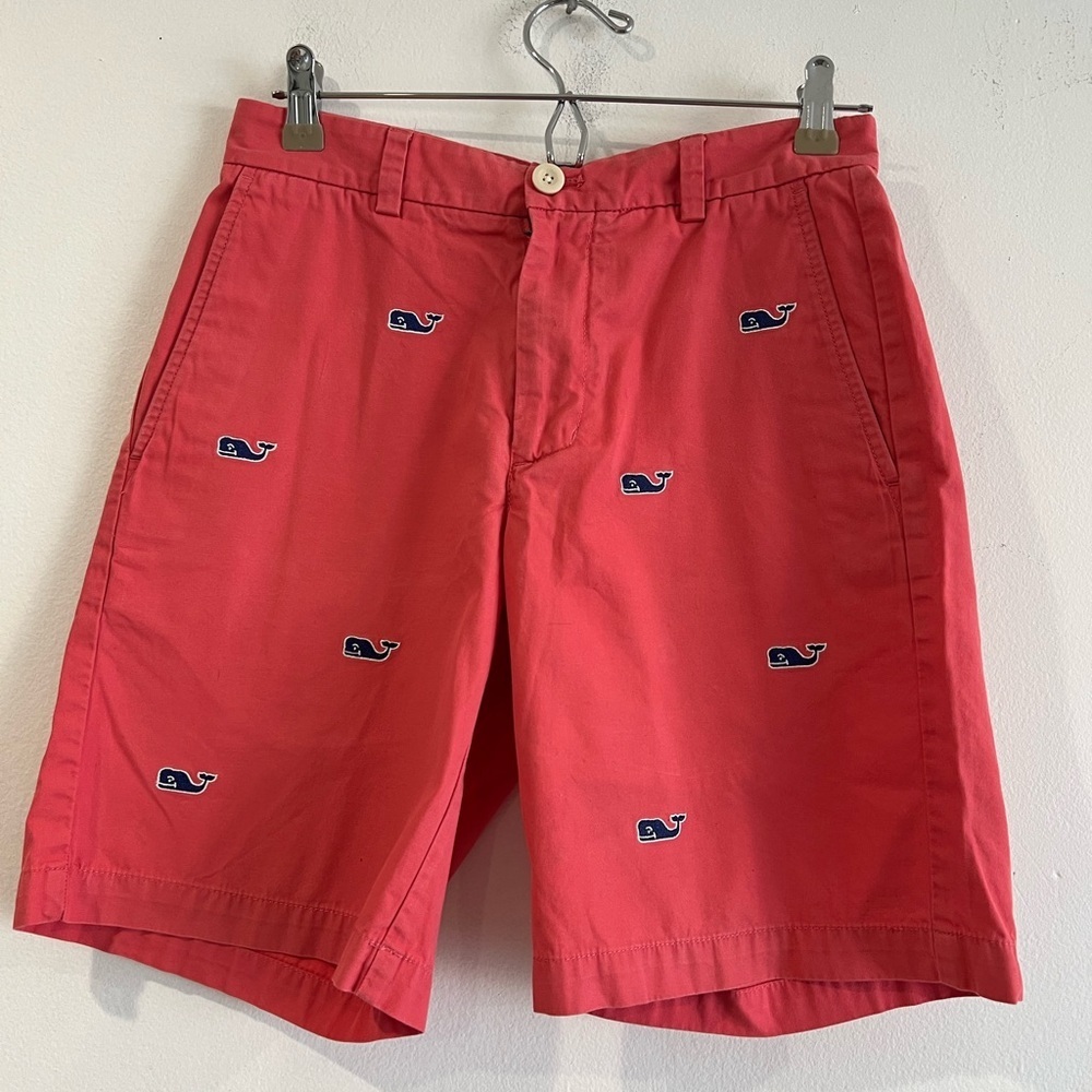 Vineyard Vines Coral Whale Embroidered breaker Men's Shorts 28